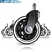 Produktbild Bürostuhl Caster Wheels (Set von 5) - Heavy Duty & Safe für alle Böden auch Hartholz - Perfekt Ersatz für Schreibtisch Bodenschutzmatte - Rollerblade Stil, W/Universal für