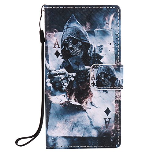 Feeltech HUAWEI P8 Lite Hülle PU-Leder und Brieftasche Bunte Muster Fall mit Magnetverschluss, Hybrid-Kickstand mit Stand-Funktion, schlagen Sie schützende weiche TPU Stoßstangenabdeckung und Kreditkartenhalter für HUAWEI P8 Lite Handgelenk Bügel-Buch-Art-Geldbeutel-Tasche mit 2 In 1 Berühren Sie Stift – Schürhaken - 2