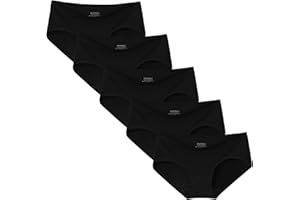 INNERSY Majtki damskie, mikromodal, wygodne majtki, wielopak, z mikrofibry, hipsterska bielizna, 5 sztuk