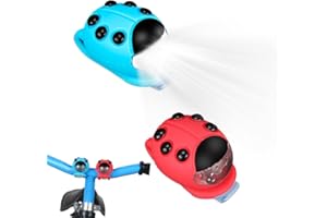 Editbar 2 Stück Kinder-Scooter-Licht, IPX5 Wasserdicht Led Rucksack Licht Kinderwagen Licht LED Kinder Roller Licht LED Warnl