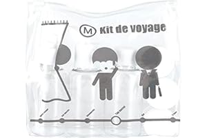 JET LAG - SC15130 - Kit de Voyage Flacon 3 Pièces / Picto 3 Pièces *Coloris Aléatoire*