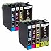 Produktbild LxTek Kompatibel Ersatz für Epson 27 27XL Druckerpatronen für Epson Workforce WF-7210DTW WF-7710DWF WF-7720DTWF WF-3620DWF WF-3640DTWF WF-7110DTW WF-7610DWF WF-7620DTWF WF-7715DWF (2BK, 2C, 2M, 2Y)