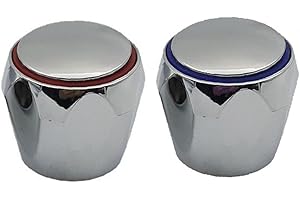 HAOWUL 2 Pezzi Maniglia del Rubinetto Manopola Ricambio Universale Interruttore a Rubinetto Caldo Cucina Cucina Lavandino Lavandino Accessori Componenti