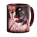 Produktbild Elbenwald ES Tasse Pennywise zu Stephen Kings IT 320ml Keramik schwarz rot
