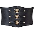 Cintura Elastica da Donna Cinture Larga Corsetto Cinturino in Vita per Signora