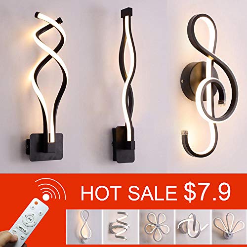 Preisvergleich Produktbild GYBYB LED Wandleuchten Nordischer Stil Schlafzimmer LED Wandleuchten Wohnzimmer Wandleuchten Innenleuchten warmweißes Licht und kaltweißes Licht @ Q-10_White_body_Neutral_light_No_RC