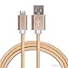 Produktbild Langlebige USB-Typ C Nylon geflochten Kabel (2 Meter) für das Blackberry Keyone mit High Speed Laden und Daten übertragen von Digi Pig®