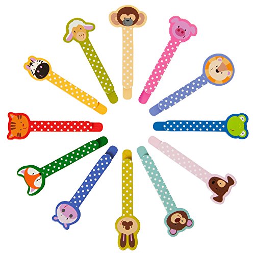 12er Set Holz-Lesezeichen, 12 Lesezeichen zur Einschulung oder für den Kindergeburtstag