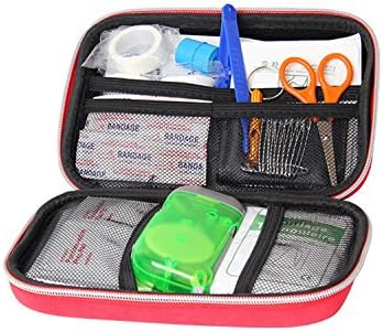 The medical package tour outdoor car USES the portable home field supplies the first aid kit (red)
