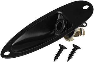 RuiJOTWAT Gitara elektryczna typu łodzi otwór przyłączeniowy 1/10.2 cm 6,35 mm do wyjścia gitary ST/SQ czarny