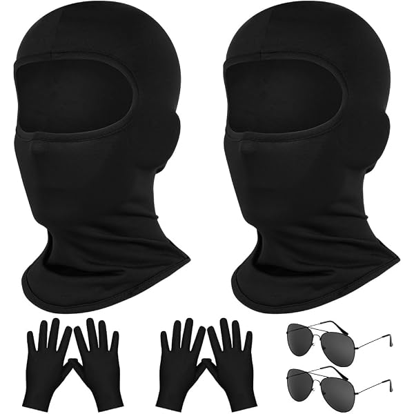 Pack De 4 Máscaras De Carnaval - Cara Completa, Blancas Y Negras, Para Fiestas Y Disfraces