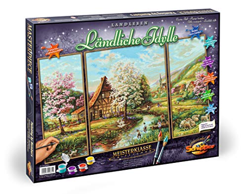 Schipper - 609260664 - Country Idyll - Triptychon - Tableau à Dessin - Taille 40 x 50 cm