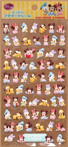 Imagen 2 de Bonitas pegatinas con los bebés Micky, Mini, Donald, Daisy
