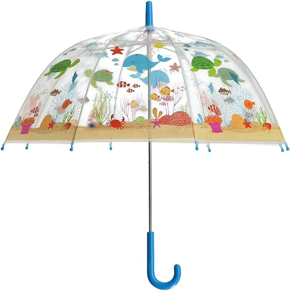 Esschert Design Ombrello per bambini con animali della giungla PiY da colorare, multicolore, S