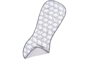 LIEBES VON PRIEBES PRIEBES MEIKE Sitzauflage | Universale Sitzeinlage für Kinderwagen und Buggy | Schonbezug 100% Baumwolle | waschbar & atmungsaktiv | Wendeeinlage