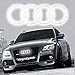 Produktbild Motorfox Ringe LED Kuhlegril Emblem Leuchtende Ringe Logo Tagfahrlicht A6 A7 Q2 Q3 Q5 Q7