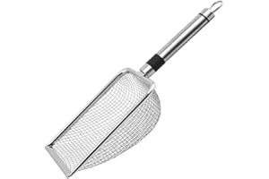 babominimer Metal Garden Riddle Sieve Mesh With Handle, 2Mm/2.8mm/3.8mm/5Mm Mesh, Soil Sieve For Compost Sand Sifting(2.0mm)