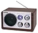 Produktbild Roadstar HRA-1200/N Retro Design Radio mit blauer Anzeigenbeleuchtung holzoptik braun
