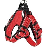 Hunter Geschirr Manoa Vario Quick Light S 45-55 cm 27 mm, Mesh rot mit reflektierender Bise