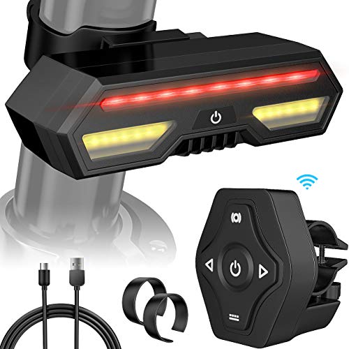 MojiDecor - Luz Trasera para Bicicleta (USB, Resistente al Agua)