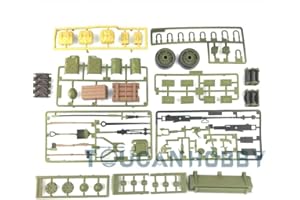 wheelfun Heng Lange RC Tank Dekoration Kunststoff Teile Tasche für 1/16 USA M4A3 Sherman RC Panzer 3898 Ersatzteil