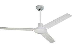 Farelek Seychelles Ventilateur de plafond 122 cm Blanc