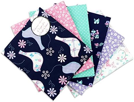The Craft Cotton 18 x 22-Inch 6-Piece Pastel Patchwork Dove Fat Quarter Fabric Bundle