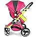 i-Safe System - Mea Lux Trio Travel System Pram & Luxury Stroller 3 in 1 Complete With Car Seat And Bag