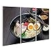 Produktbild islandburner Bild Bilder auf Leinwand Japanische tonkotsu Ramen und Schweinefleisch Knochen Brühe Nudeln Wandbild, Poster, Leinwandbild KUZ