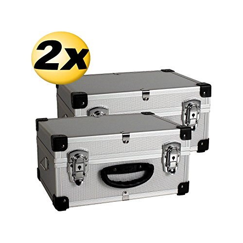 2 Stück Aluminium Koffer silber PRM10106S