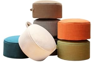 Basisago Méditation Coussin Yoga Zafu Rond Lavable Linge Maison Augmenter Le Futon Epais pour Méditation?Couleur aléatoire?