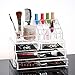 MultiWare Make Up Box Transparent Cosmetic Organizer Acrylic 2 Drawer Style B