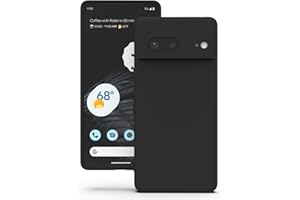 YATWIN Etui do Google Pixel 7, Miękkie Silikonowe Pokrowce z Precyzyjnymi Wycięciami na Aparat, Ultracienki Design, Ochrona 360° z Podniesionymi Krawędziami - Czarny