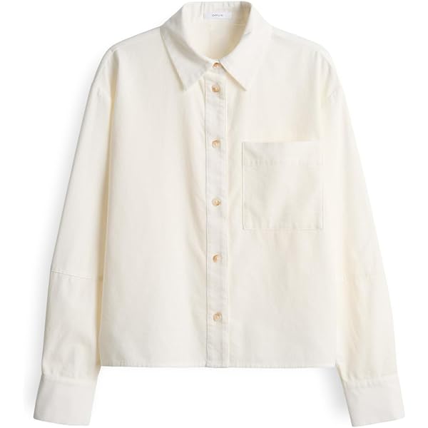 OPUS Damen Langarmbluse Oversized - Baumwoll-Popelin Hemdbluse Mit Raglanärmeln (Nachhaltige Mode)