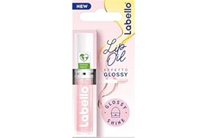 Labello Lip Oil Effetto Glossy – Glossy Shine 5.5 ml, Lucidalabbra volumizzante e idratante, Olio labbra con oli di origine 100% naturale, Lip gloss per labbra morbide e luminose