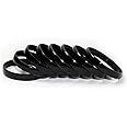 Karivala Black Plastic Bangles For Unisex-Baby (0-3 Months) - 5Mm Thick Feather Light (0-3 Months, 8)