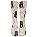 Produktbild Gorgeous practical goods Puppy Chocolate Lab Kisses Long Dress Socks Cotton Sport Comfortable Breathable Over-the-Calf Tube (60cm)
