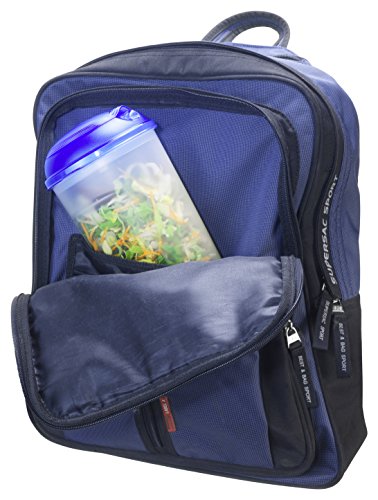 Rotho to go Becher und Saucenshaker, Müslibecher to go mit getrenntem Behälter für Joghurt oder Dressing in transparent / orange 4-teilig, Inhalt 1 Liter, ca. 11,5 x 11,5 x 21,5 cm - 4