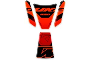 AZGRAPHISHOP Protège-réservoir en résine 3D compatible avec KTM 990 Duke 2024 On GP-2020 (orange)