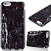 Produktbild GrandEver iPhone 6 Plus/iPhone 6S Plus Weiche Silikon Hülle Schwarz Stein Marble Malerei Schlank TPU Bumper HandyTasche Flexible Schutzhülle Zurück Marmor Linien Soft Back Cover Hülse Telefonkasten Protective Gummi Dünn Abdeckung