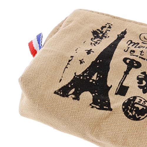 Magideal Vintage Canvas Coin Change Key Purse Handbag Bag Wallet Clutch Bag Khaki RS.190 (79.00% Off) - Amazon