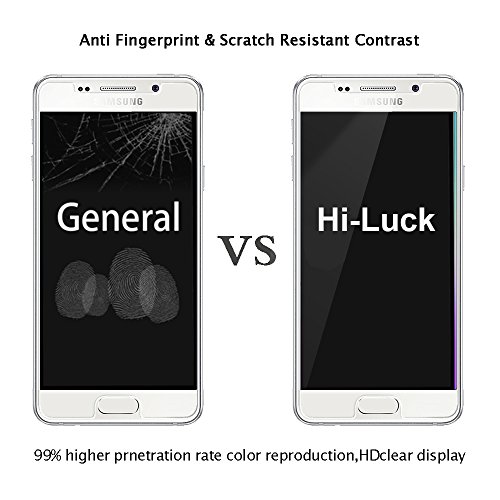 Samsung Galaxy A3 2016 Panzerglas Schutzfolie, [2 Stück] Hi-Luck 0.33mm Premium Ultra-Klar Glasfolie Displayschutzfolie Schutzglas für Samsung Galaxy A3 2016 (9H, Anti-Kratzer, Blasen-frei) - 4