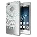 Produktbild Huawei P9 Lite Hülle Handyhülle von NICA, Slim Silikon Motiv Case Cover Crystal Schutzhülle Dünn Durchsichtig, Etui Handy-Tasche Backcover Transparent Bumper für P 9 Lite, Designs:Mandala Blau Türkis