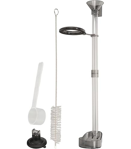 Mangiatoia Per Acquario Con Tubo In Acrilico - Per Gamberetti, Pesci E Tartarughe, Altezza Regolabile 21-37.5 Cm - Foto 8