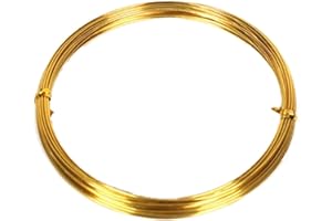 KELTRA Picture Wire,Roll of 10m Brass Wire,Durable Generic Usable Heavy Duty Picture Hanging Wires for Homemade Handmade Artworks,Frames, Mirrors,Aluminum Handicrafts and Accessories,Personal Graduation Gift