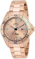 Invicta Men's Montre &agrave; Quartz avec cadran en or Rose-Rose, affichage analogique et Bracelet En acier inoxydable plaqu&eacute; or 21561