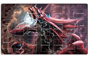 Mlikemat New Playmat Slifer The Sky Dragon TCG CCG Trading Card Game Mat + Free Bag (ZD039-239-A)