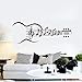 Produktbild Music Notes Vinyl Wandtattoo Gitarre Musikinstrument Music Notes Wandaufkleber Abnehmbare Kunstwandbild Tapete Für Schlafzimmer 56X150CM