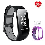 Lio SHAAR Fitness Tracker Armband, Fitness Armband mit Herzfrequenz Monitor Large 0.96'' OLED Schirm IP67 Wasserdicht Sport Uhr, Bluetooth Smart Armband,Smart Watch Fitness Uhr für Damen Herren