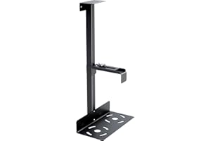 DiDiBirDi Uchwyt na procesor pod biurkiem z funkcją odprowadzania ciepła, można regulować wysokość i szerokość, maksymalne obciążenie 15 kg, nadaje się do większości komputerów